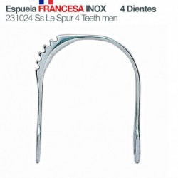 Espuela francesa inox 4 dientes