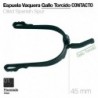 Espuela vaquera gallo torcido contacto pavonado
