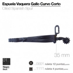 spuela vaquera gallo curvo corto
