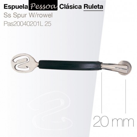 Espuela Pessoa clásica ruleta 25 mm