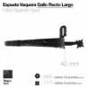 Espuela vaquera gallo recto largo