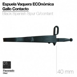 Espuela vaquera ECO gallo contacto pavonado
