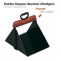 Estribo vaquero ultraligero aluminio forrado