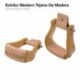 Estribo western tejano de madera