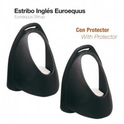 Estribo inglés Euroequus con protector
