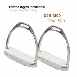 Estribo inglés inox con taco