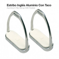 Estribo inglés aluminio con taco 46"