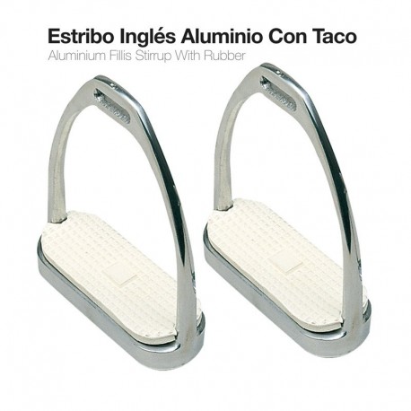 Estribo inglés aluminio con taco