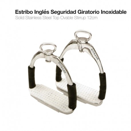 Estribo inglés seguridad giratorio inox