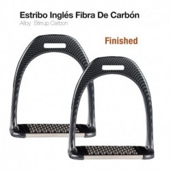 Estribo inglés fibra carbón finished