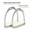 Estribo inglés Zaldi inoxidable con taco