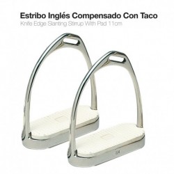 Estribo inglés inox compensado con taco niño