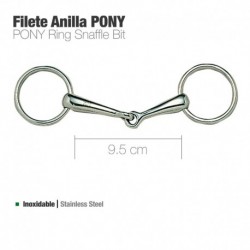 Filete anilla inox Pony y caballo miniatura
