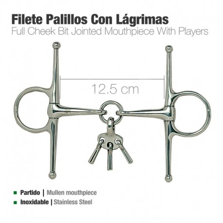 Filete palillos con lágrima inox