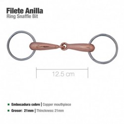 Filete anilla embocadura cobre