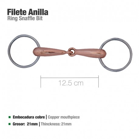 Filete anilla embocadura cobre