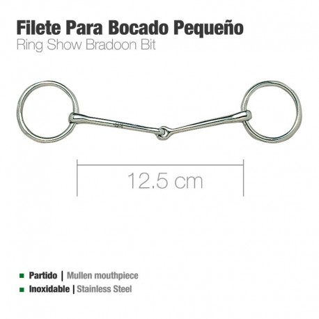 Filete para bocado inox pequeño