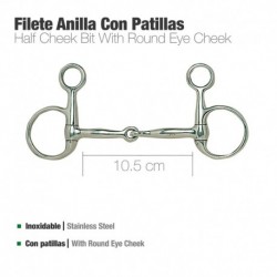 Filete anilla con patillas inox