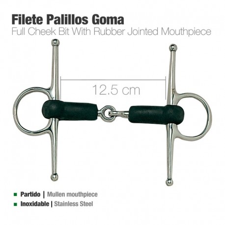 Filete palillos goma inox
