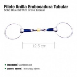Filete anilla embocadura tubular BBI inox