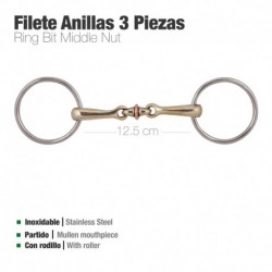 Filete anilla 3 piezas con rodillo
