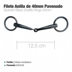 Filete anilla de 40mm pavonado