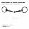 Filete anilla de 40mm pavonado