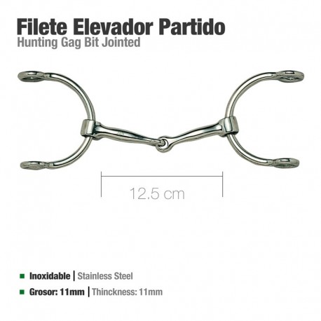 Filete elevador inox partido