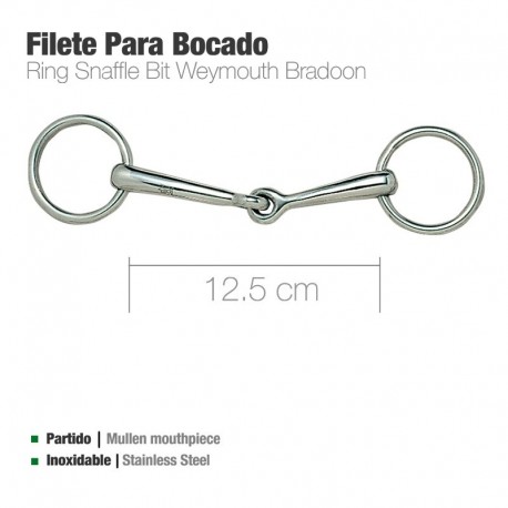 Filete para bocado inox