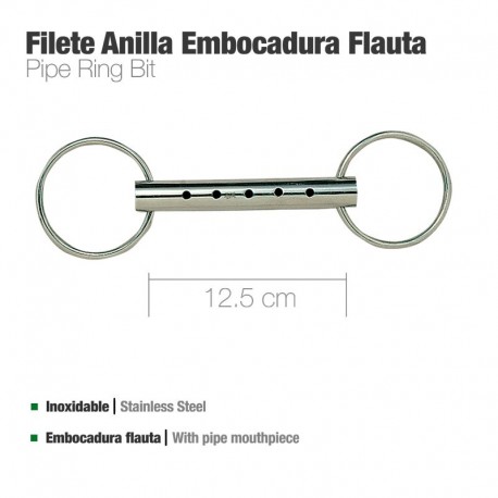 Filete anilla inox embocadura flauta