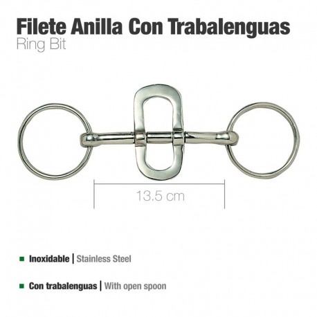 Filete anilla con trabalenguas inox