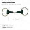 Filete oliva inox goma partido