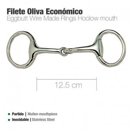 Filete oliva inox económico