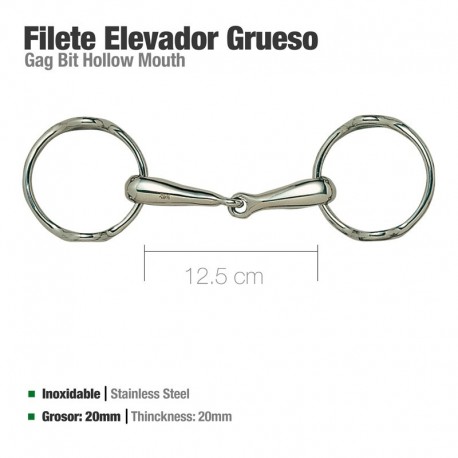 Filete elevador inox grueso