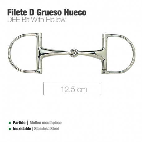 Filete D inox grueso hueco