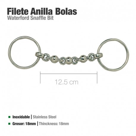 Filete anilla inox bolas