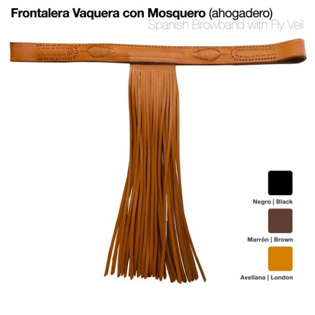 Frontalera Vaquera con mosquero ahogadero