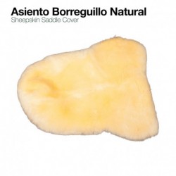 Asiento borreguillo natural para silla inglesa