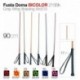 Fusta de doma bicolor 90 cm