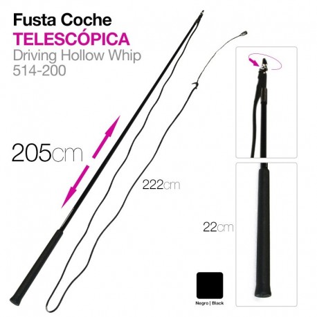 Fusta coche telescópica 200 cm