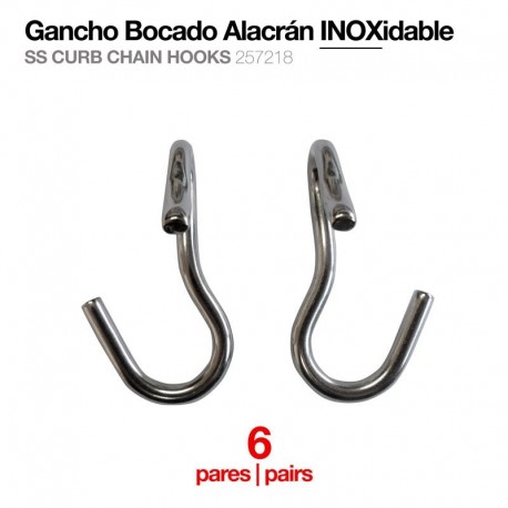Gancho bocado alacrán inox