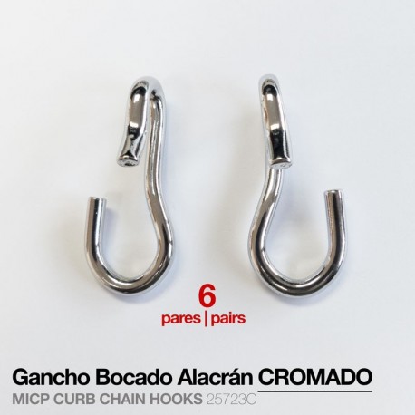 Gancho bocado alacrán cromado