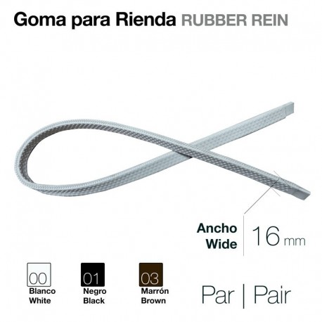 Goma para rienda