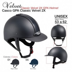 Casco equitación GPA montar Classic Velvet