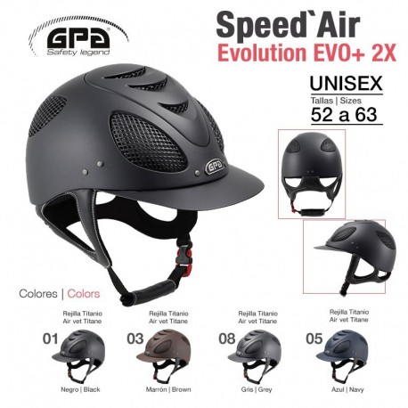Casco equitación GPA Speed Air Evolution bicolor