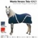 Manta caballo verano tela