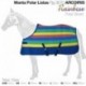 Manta polar listas arcoiris
