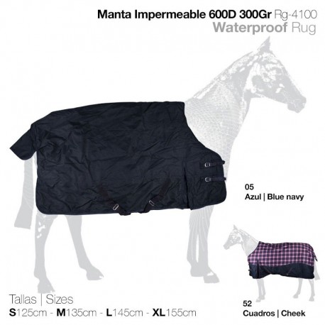 Manta impermeable caballo
