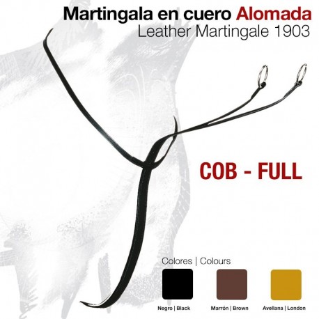 Martingala cuero alomada