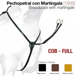 Pechopetral cuero con martingala
